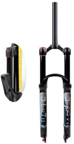 LvTu Bicycle Air Suspension Front Forks 26/27.5/29 Inch MTB Fork, Travel 160mm for XC Offroad, Mountain Bike, Downhill Cycling (Color : Straight Manual lockout, Size : 26 inch)