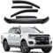 JHCHAN für Ford Ranger 2015-2022 Windabweiser Motorhaube Deflektor Insekten und Steinschlagschutz T7 T8 Wildtrak Raptor Wildtrak XL XLT Limited Tremor Platinum (Windabweiser+Motorhaube)