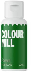 Colour Mill Oil Blend Forest Lebensmittelfarbe auf Ölbasis - Lebensmittelfarben für Schokolade, Fondant, Cupcakes, Kuchen, Backen, Macaron - Food Coloring für Tortendeko - 20ml