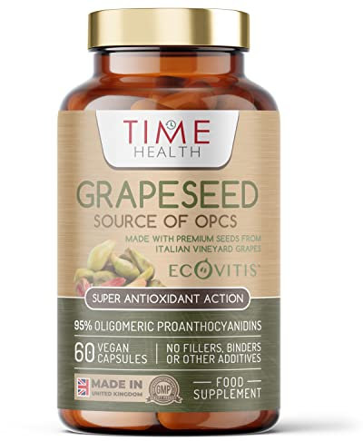 OPC Grape Seed Extract Capsules - Min. 95% OPCs - Made with Italian Vineyard Grapes - Ecovitis™ - UK Made Supplement - Zero Additives - GMP Standards - Vegan