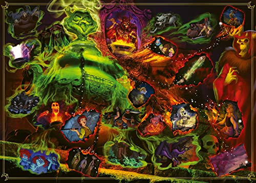 Ravensburger Puzzle 2D 1000 elementów: Villainous. Rogaty Król, Stary Design