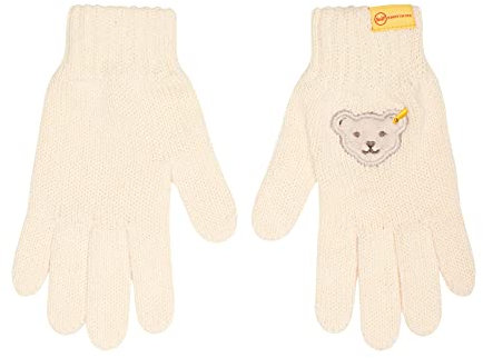 Steiff Mädchen Classic Glove Liners, Antique White, 20 EU