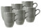 Seltmann Weiden Beat Perlgrau Becher mit Henkel 6er Set 6x 0,35l Porzellan Becher mit Henkel