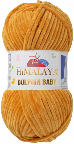 Strickfein Himalaya Dolphin Baby Wolle Garn Baumwolle Strickwolle zum Stricken häkeln (80330 Zimt)