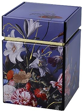 Goebel Künstlerdose Sommerblumen - De Heem, Aufbewahrungsdose, Metall, Blau, 11 cm, 67061641