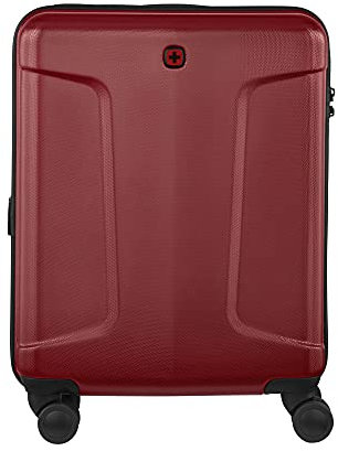 WENGER Legacy Carry-On Hartschalenkoffer, Handgepäck, Trolley, 39 (44) l, Damen Herren, Business-Reisen Urlaub, Rot, 610871