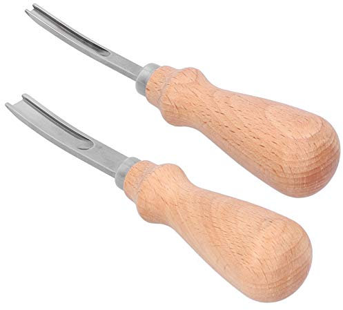 AUNMAS Kantenschrägsteller Leder, Messer zum Anfasen von Leder DIY Handgefertigtes Trimm-Schneidemesser Lederhandwerk Markierungswerkzeug zum Schälen und Ausdünnen von Leder