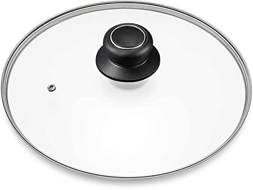 8 Inch Glass Lid for Frying Pan, Fry Pan Lid, Skillet Lid, Pan Lid with Handle, Compatible with 8 Lodge - Fully Assembled Tempered Replacement Cover, 8/20cm, Clear
