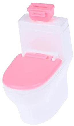 chiwanji 1:12 Dollhouse Toilet Dollhouse Furniture Simulated Furniture Model for Kids Gifts