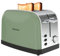 Taurus – Tostador Vintage II Olive, 1500W, 2 Ranuras cortas (135 x 35 mm), 7 Niveles, 3 Funciones, Cuerpo Inox, Autocentrado, Recogemigas, Elevación Extra, Recoge cables, Olive