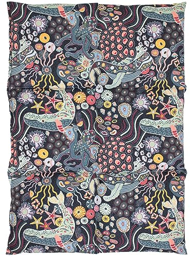 Rapssamenkissen groß 6-Kammer 40x30cm - Bio-Stoff Unter Wasser - Wärmekissen Körnerkissen