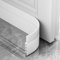 AOTUAO Boudin de Porte Isolant Froid, 400 X 5 CM Bas de Porte Isolant anti Froid, Boudin de Porte, Bas de Porte, Boudin Porte Idéal pour Anti le Bruit Humidité Poussière Cafard Insectes (Blanc)