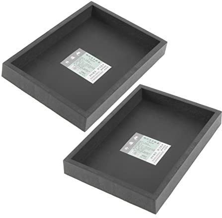 INOOMP 2 Pièces Plateau De Jardinière en Résine D Rectangulaire Plateaux Plateau à pour Bonsa? Soucoupe De Pots De Plantes Assiettes De Pots De Fleurs Usine Bonsaï Plateau Inférieur