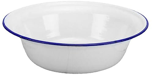 HOLIDYOYO Bol Émaillé Vintage Bol à Mélanger Rétro Pour Soupe Salades Et Fruits Design Traditionnel Chinois Facile à Nettoyer