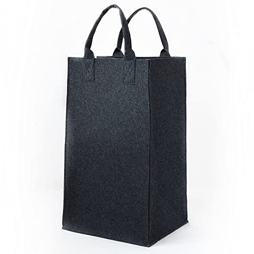 Wäschekorb aus Filz 30x35x60 cm - Filz-Wäschesack - Filzkorb für Wäsche - Wäschekorb Schmal und Hoch - Wäschebox Wäschesammler Schmal - Wäschetonne aus Filz