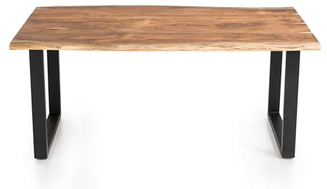 Dynamic24 Esstisch Akazie 220x110 cm Esszimmertisch Küchentisch Tisch Holztisch