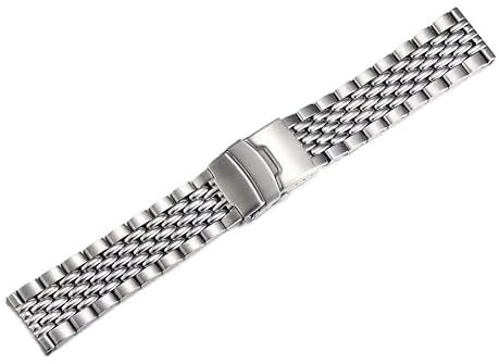 316L Edelstahl Bead of Rice 20mm 22mm Uhrenarmband Passend for Seiko Passend for Omega Sea Master Speed ​​Master Tag Heuer Oris Uhr(20mm)