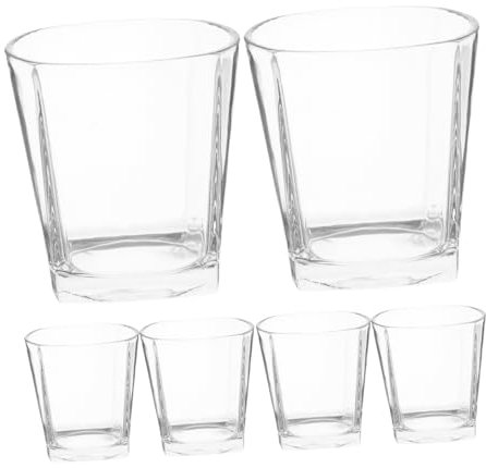 SKISUNO 6piezas Vasos De Whisky De Elegantes Copas Para Bebidas Para Ktv Fiestas y Reuniones Familiares Diseño Minimalista y Estilo Clásico