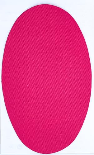 4 rodilleras termoadhesivas de planchar. Coderas para ropa y reparación de pantalones, camisas jerseys, etc. 16 x 10 cm. Elige color (Fucsia (76))