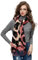 Glamexx24 Damen XXL Schal, Oversized Deckenschal Kuscheliger warmer Leoparden Muster 3 farbiger Fransen Poncho Schal