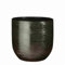 MICA Decorations Enzo Pot de fleurs, 25 x 25 x 24 cm, terre cuite, vert foncé