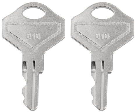 010 Key for Cash Drawer Fits for M-S 010R or 010L Locks,Replacement Many POS Registers Drawer Removable Compartment Key Lock(2 Pack)