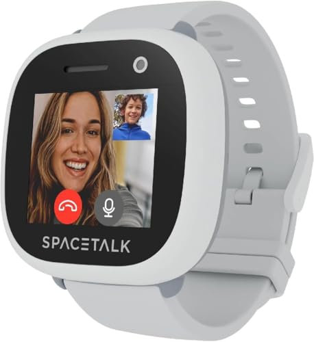 SPACETALK Adventurer 2 smartwatch for Kids, 4G smartwatch with GPS & Video Calling & Parental Controls Safe with School Mode, Emergency SOS, Frost