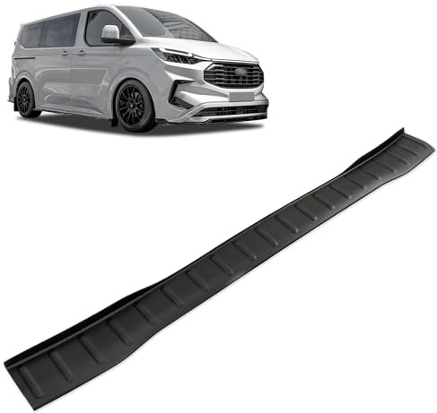 Chromemaster | Protection de Pare-Chocs Arrière Compatible avec Ford Tourneo Custom 2023+ | Plastique ABS, Mat, Noir ; Protection de Seuil de Coffre pour Protéger Votre Voiture des Rayures