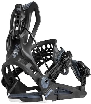 Nidecker Flow Fenix Snowboard Bindungen – Mid-Flex All-Mountain Bindung mit Asym UniBack & Eva Base