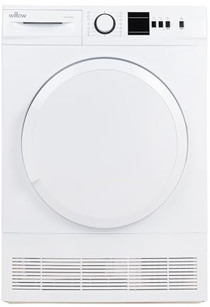 Willow WCD8W 8kg Freestanding Condenser Dryer with 15 Programmes, 3 Button Functions, LED Display