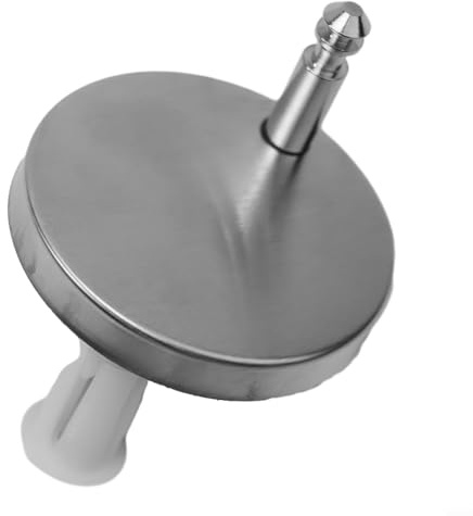 Eawfgtuw Stainless Steel Toilet Seat Hinge Bolts Set with Top Fix Fixings and Well Nuts for Back-to-Wall or Wall-Hung Lids, Fits Most Standard Toilets, 2(B 60MM)