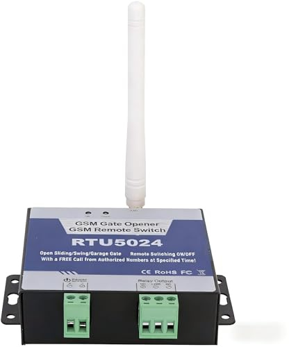 RTU5024 4G Apricancello GSM, Telecomando Apricancello Universale, Interruttore Relè DC 12v Apriporta Senza Fili Telecomando Per Porta Garage, Interruttore Spegnimento SMS Gratuiti