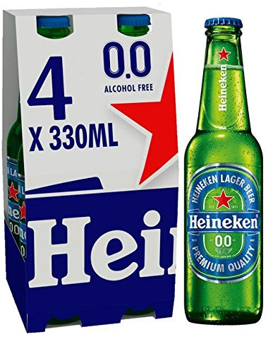 Heineken 0.0 Alcohol Free Beer 4 x 330ml Bottles (1)