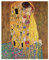 Legendarte - Kunstdruck auf Leinwand - Der Kuß Gustav Klimt - Wanddeko, Canvas cm. 40x50