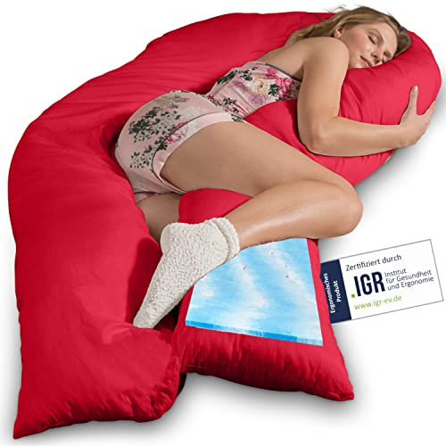 Traumreiter XXL Seitenschläferkissen Bezug Lipstick Rot