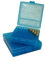 X-Targets MTM Patronen Aufbewahrungsbox aus Kunststoff mit Deckel / 9 mm Luger / 9x18 mm Makarov / 100 Schuss (Blau)