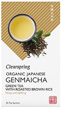 Clearspring Organic Japanese Genmaicha Tea 20 Bags (Pack of 3)
