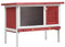 vidaXL Holz Kaninchenstall 1 Ebene Rot Kleintierhaus Hasenstall Kaninchenkäfig
