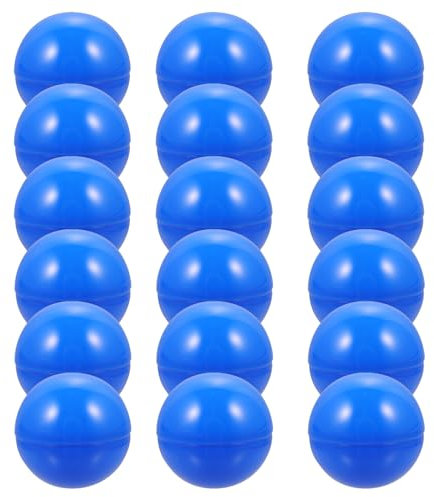 Holibanna 25 Stück Loterie-Kugeln, Kunststoff, 40mm Anzahl der Tombola-Kugeln, Tischaktivität, Pong-Kugeln, für die Dekoration von Spielpartys (40mm, blau