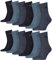 PUMA unisex Sportsocken Tennissocken Kurzschaft Short Crew 231011001 12 Paar, Farbe:Blau, Menge:12 Paar (4x 3er Pack), Größe:47-49, Artikel:-460 denim blue
