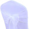 JIUERYY 50 Stück Bänder aus Organza, Stuhlhusse, Schleifen, Hochzeit, Dekoration, Zeremonie, Party, Event, Geburtstag, 17 x 275 cm, Weiß