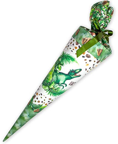 Dein Lieblingsteil Stoff-Schultüte mit Namen T-REX DINODSCHUNGEL Zuckertüte 70 cm/ 85 cm
