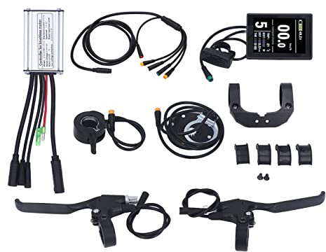 15A Elektrofahrrad-Motorsteuerung mit LCD8S-Panel Rennrad Vollständig Wasserdichter Umbausatz für 250-W-Motor Elektrische Fahrräder