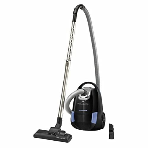 Rowenta Aspirateur avec sac, Capacité 2.5 L, Haute efficacité, Compact, Léger, Maniable, Idéal pour les petites surfaces d'habitation, City Space, Noir et bleu YY5019FE