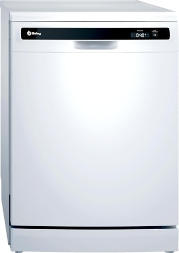 Balay - Lavavajillas, 60 cm, Libre Instalación, Motor ExtraSilencio, Tercera Bandeja, HomeConnect, Display digital interior, 6 programas, 13 Servicios, Función Pausa+Carga, Blanco, 3VS6362BA