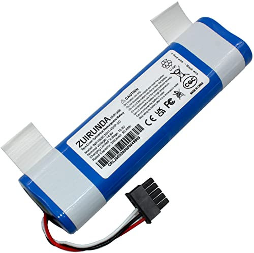 ZUIRUNDA 14.4V 3500mAh Li-Ion Batería de Repuesto para Xiaomi Mi Mop Pro, Mi Robot Aspirador Mop Pro para XIAOMI (Mijia) Barredora y fregona STYTJ02YM