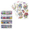 Ideen mit Herz Diamond Painting Sticker | 4 Bogen in DIN A4 | Aufkleber einzeln abziehbar | inkl. Schmucksteine (Blüten & Schmetterlinge 2)