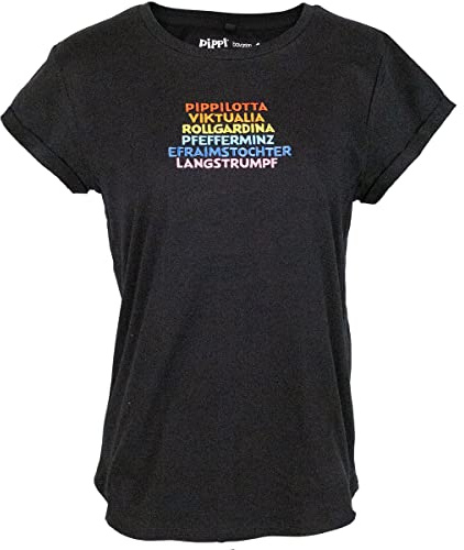 Bavarian Caps Damen Pippilotta Viktualia T-Shirt, schwarz, S