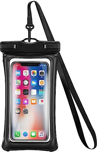 ZCDAYE IPX8 Airbag wasserdichte Handyhülle 7,2, Unterwasser Handytasche Wasserschutzhülle für Schwimmen, Wasserfeste Hülle Tasche für iPhone 14 13 11 Samsung S23 S22 S21 Ultra usw. -Schwarz