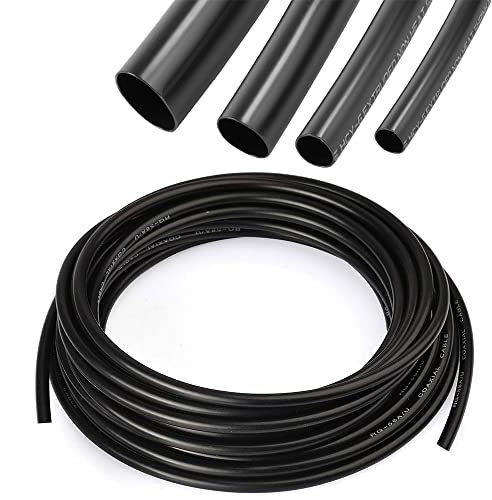 UKCABLE-Ties Flexible PVC Sleeving 3 Meter Length Cable Wiring Harness Wire Cable Electrical Insulation (Size: 8mm)
